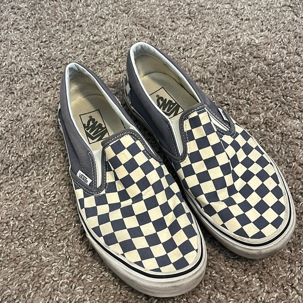 Vans - Blue Checkered Size 9